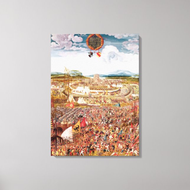 Alesia Besieged von Julius Cäsar Leinwanddruck (Vorderseite)