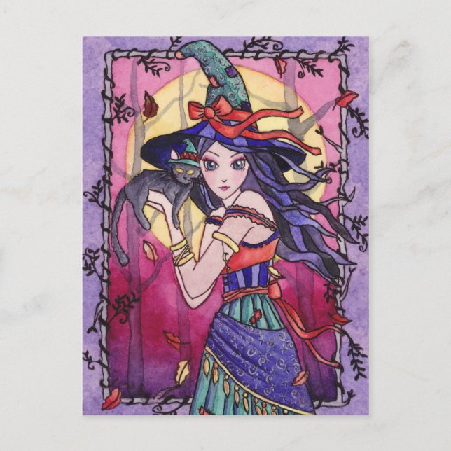 Alessa - Sinti und Roma Hexenkarte Postkarte (Vorderseite)