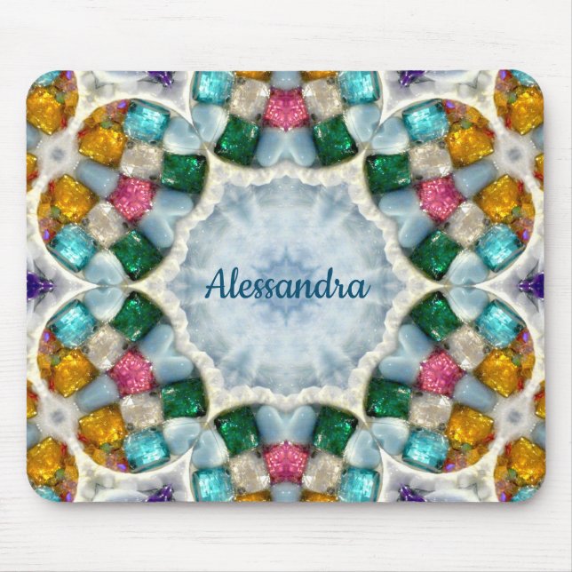 ALESSANDRA ~Gem Stone ~ Personalisiert Mousepad (Vorne)