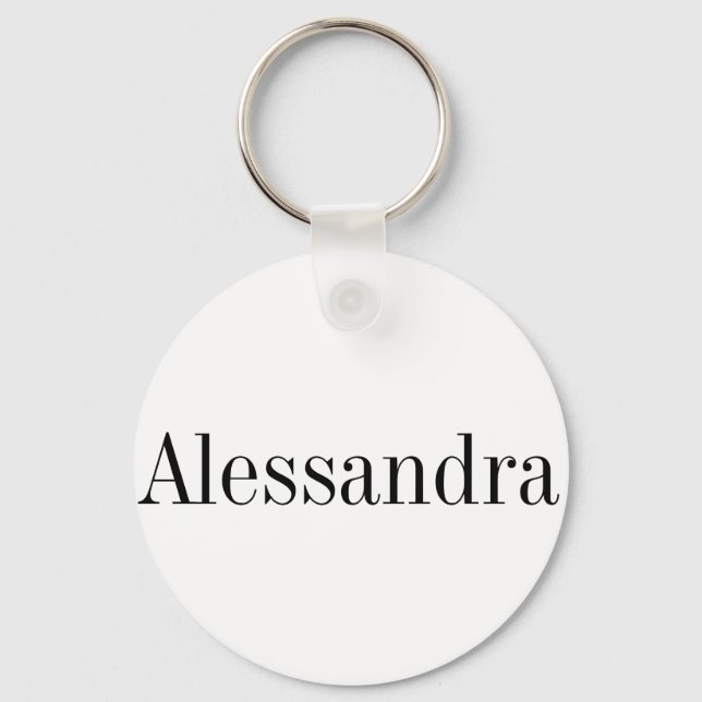 Alessandra Name Schlüsselkette Schlüsselanhänger (Vorderseite)