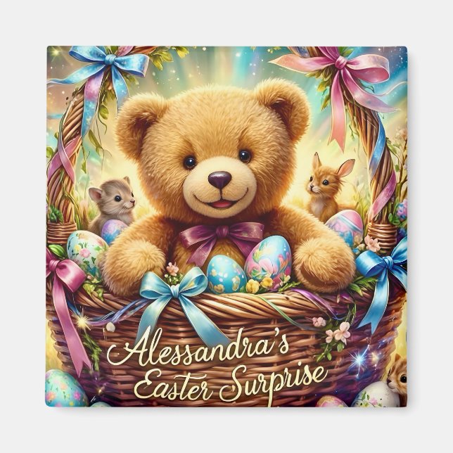 ALESSANDRA ~ Oster-Teddybär ~ Magnet (Vorne)