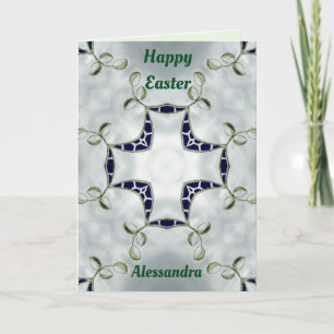 ALESSANDRA ~ Personalisiertes Osterkartenmuster ~ Feiertagskarte