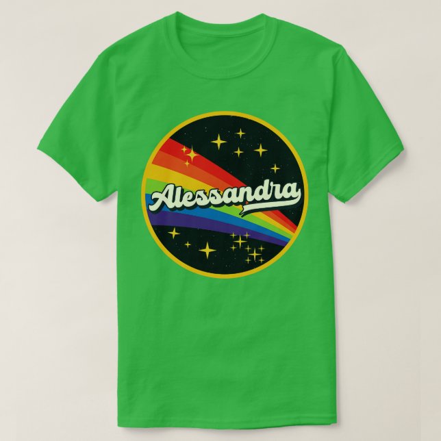 Alessandra RaiJuliebow im Weltraum Vintager Stil T-Shirt (Design vorne)