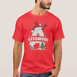 Alessandro Christmas w Alessandro Name für lustig T-Shirt