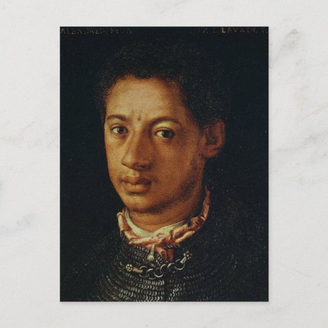 Alessandro de Medici von Agnolo Bronzino. Postkarte (Vorderseite)