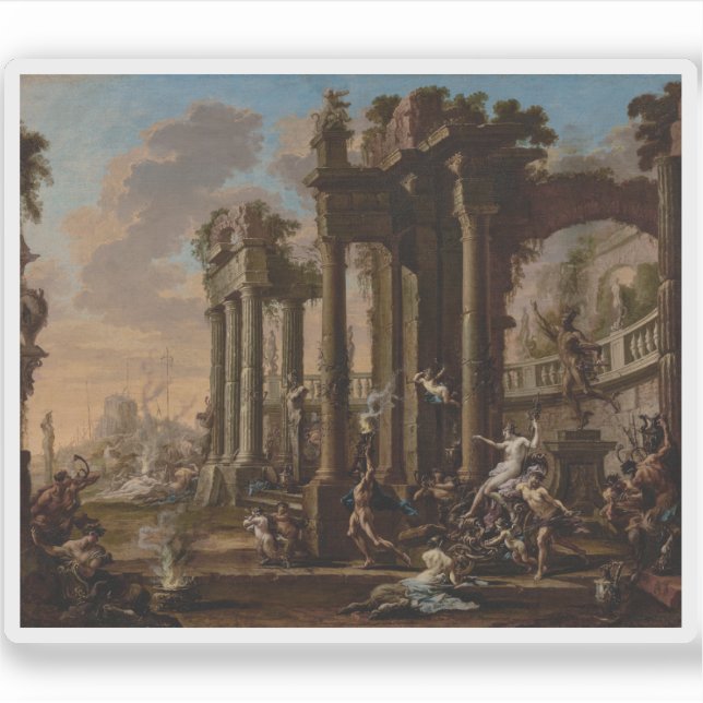 Alessandro Magnasco - Der Triumph der Venus Aufkleber (Vorderseite)