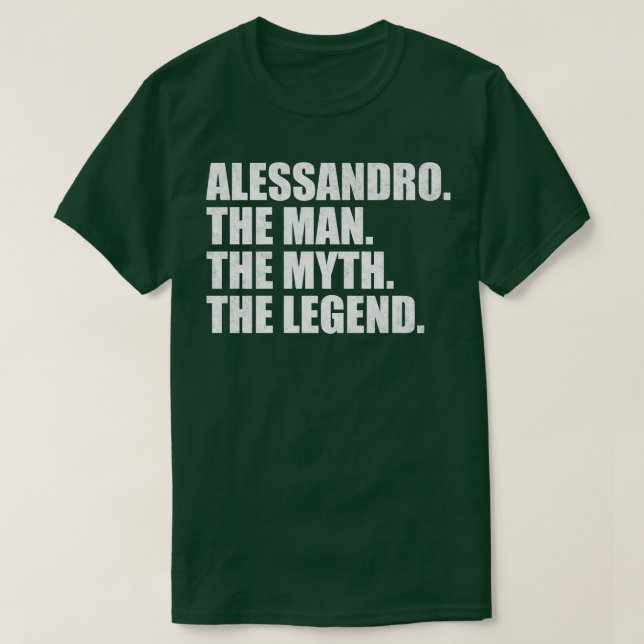AlessandroAlessandro Name Alessandro Vorname T-Shirt (Design vorne)