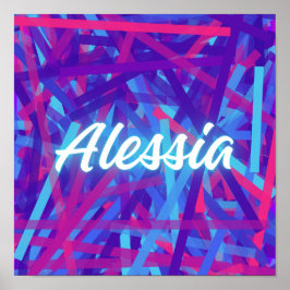 Alessia – Sanftes Elegantes Namensdesign Poster