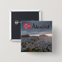 Alesund Norwegen Souvenir Button