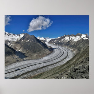 Aletsch Glacier Poster