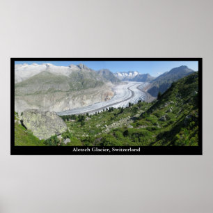 Aletsch Glacier, Schweiz Poster