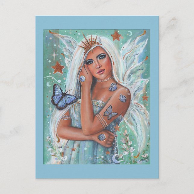 Aletta goddess fee von Renee Lavoie Postkarte (Vorderseite)