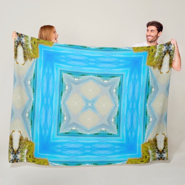 Aleut gebürtige Stammes- Geist-KüstenMandala Fleecedecke (Beispiel)