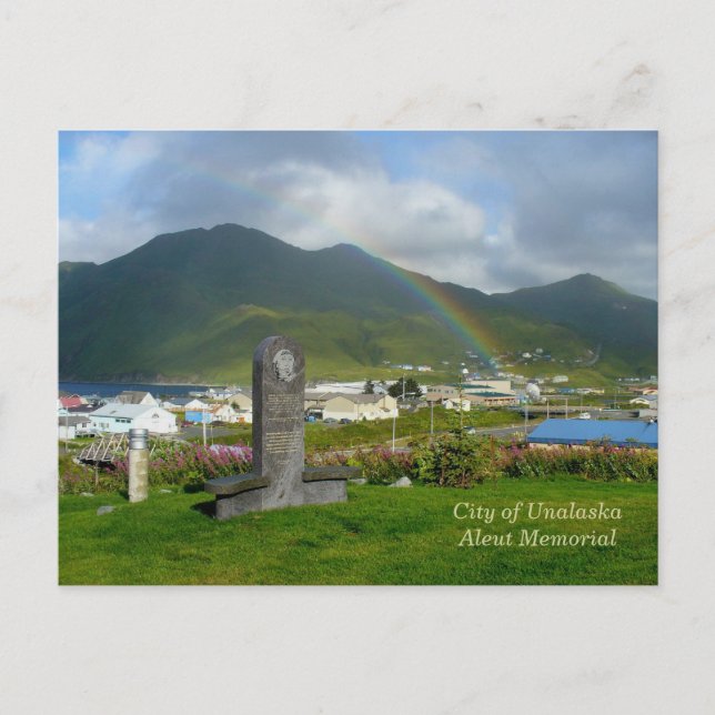 Aleut Memorial in Unalaska Postkarte (Vorderseite)