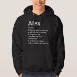 ALEX Definition Personalisiert Name Funny Birthday Hoodie<br><div class="desc">ALEX Definition Personalisiert Name Funny Birthday Geschenk Idee</div>
