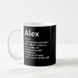 ALEX Definition Personalisiert Name Funny Birthday Kaffeetasse<br><div class="desc">ALEX Definition Personalisiert Name Funny Birthday Geschenk Idee</div>
