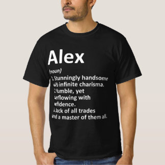 ALEX Definition Personalisiert Name Funny Birthday T-Shirt
