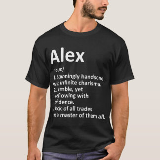 ALEX Definition Personalisiert Name Funny Birthday T-Shirt