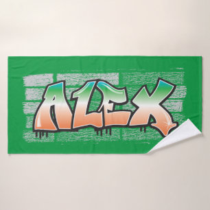 Alex deinen Namen Bath Handtuch Badehandtuch