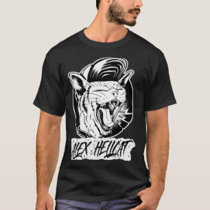 Alex Hellcat schreit Kat Punk T-Shirt