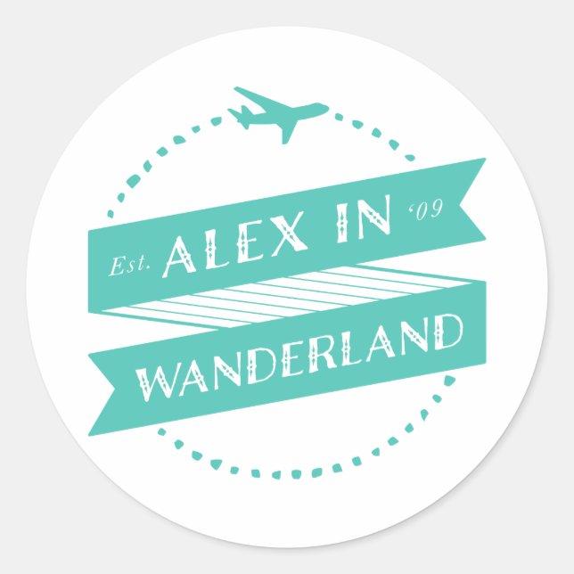 Alex in Wanderland Stickers (Vorderseite)