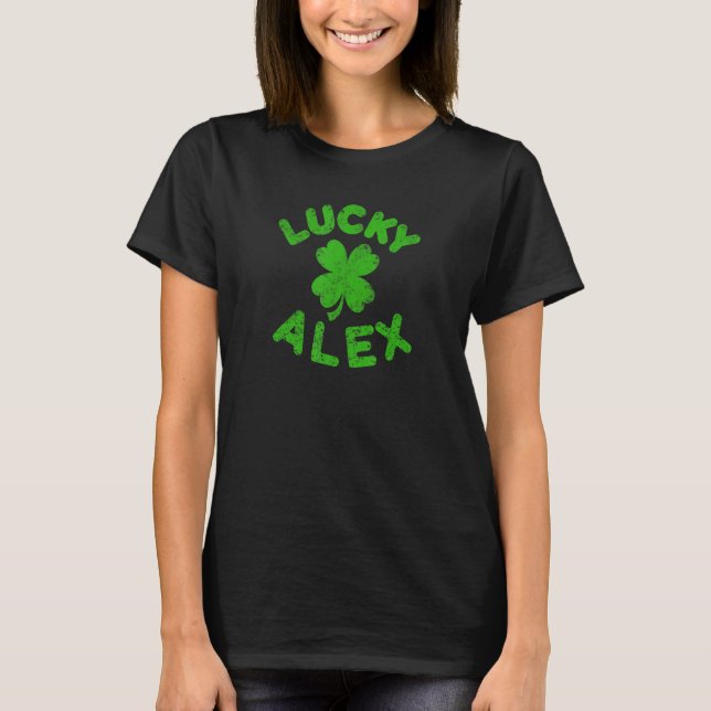 Alex Irish Family St Patrick S Day Lucky Alex T-Shirt (Vorderseite)