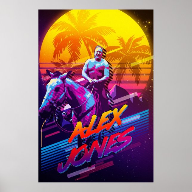 ALEX JONES, DIE DURCH DEN 80er Poster (Vorne)