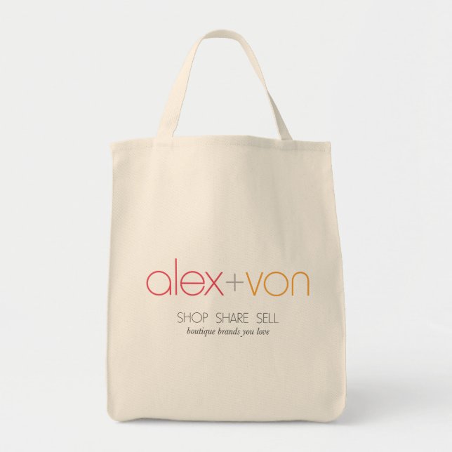 Alex+Lebensmittelgeschäft-Tasche von Canvas Tragetasche (Vorne)