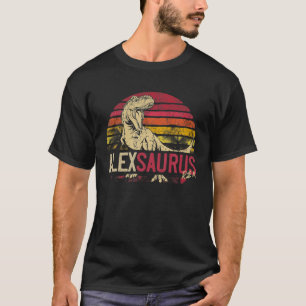 Alex Saurus Funny Personalisiert Dinosaur T Rex Na T-Shirt