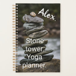 Alex. Steinturm. Yoga personalisieren Planer