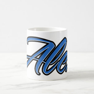 Alex Vorname Name blue Tasse Kaffeetasse
