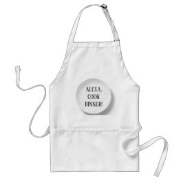 Alexa Befehl zum Kochen des Abendessens Schürze
