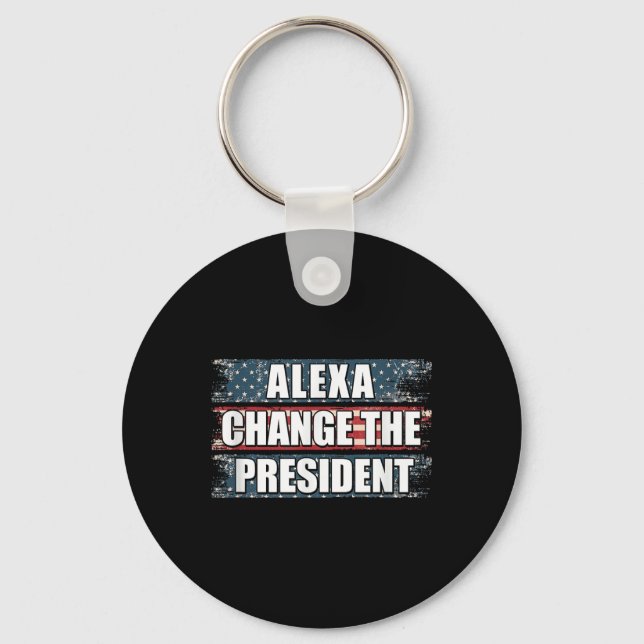 Alexa Change, Präsident Funny Trump Schlüsselanhänger (Vorderseite)
