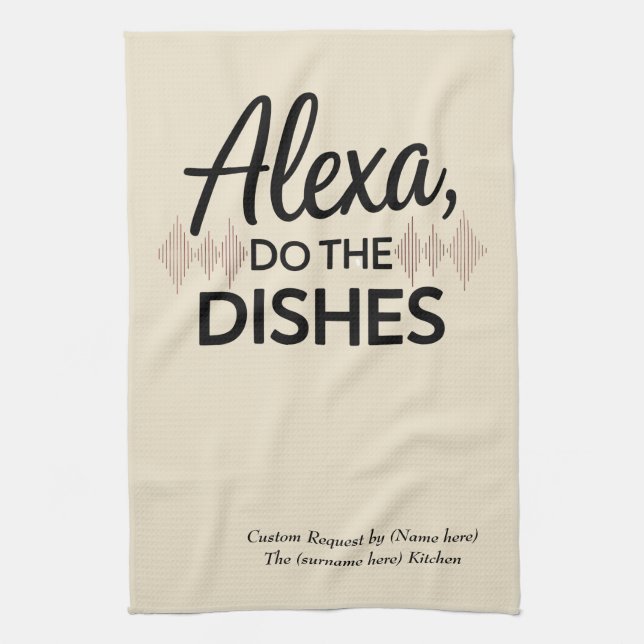 Alexa do the Geschirr sassy Teatowel Geschenk Geschirrtuch (Vertikal)