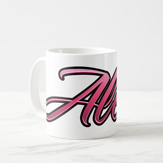 Alexa faded pink Tasse Teetasse Kaffeetasse (Vorderseite Links)