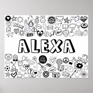 "ALEXA" - Kontur-Design Poster
