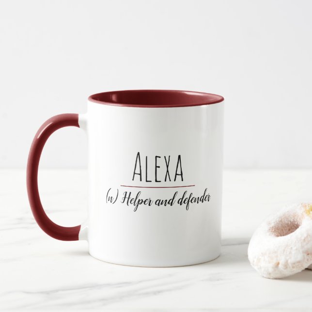 ‚Alexa‘| Name bedeutet Tasse (Mit Donut)