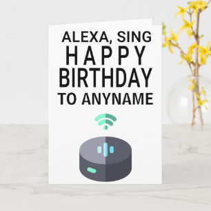 Alexa Sign Happy Birthday Karte