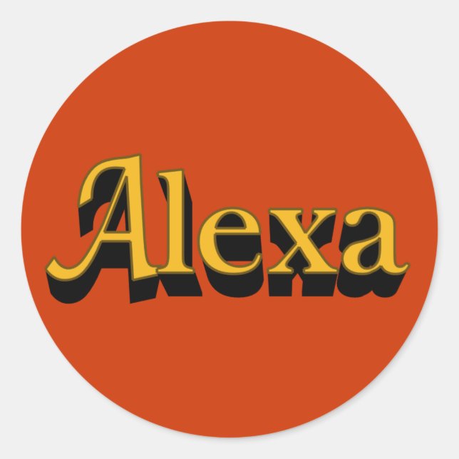 Alexa Stickers (Vorderseite)