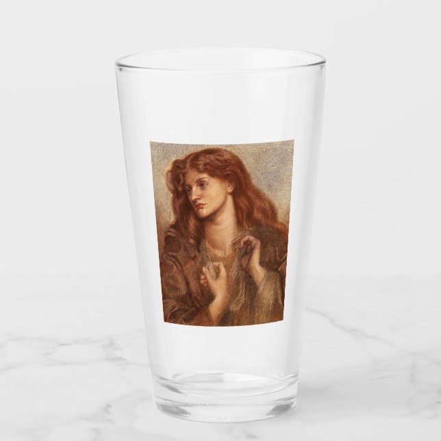 Alexa Wilding (elegante junge Dame mit rotem Haar) Glas (Vorderseite)