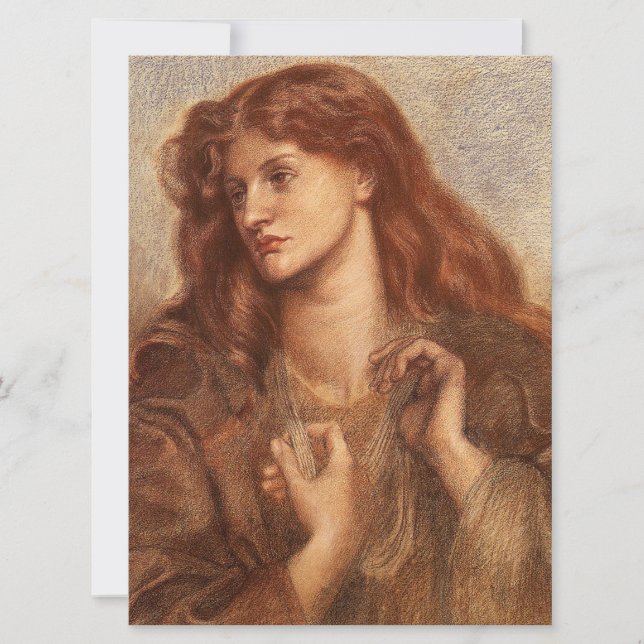 Alexa Wilding (elegante junge Dame mit rotem Haar) Karte (Vorderseite)