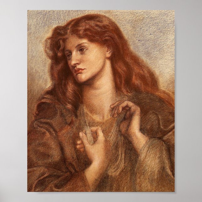 Alexa Wilding (elegante junge Dame mit rotem Haar) Poster (Vorne)
