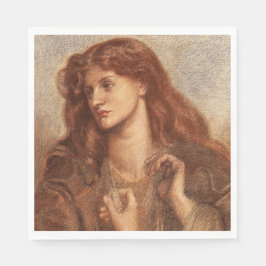 Alexa Wilding (elegante junge Dame mit rotem Haar) Serviette