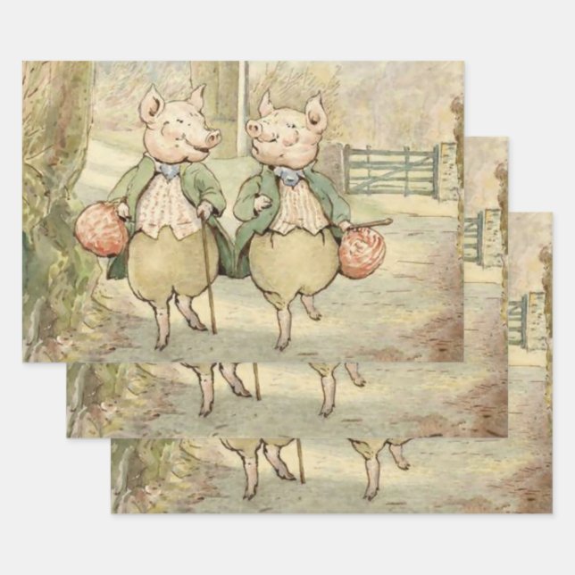 Alexander and Pigling Bland von Beatrix Potter Geschenkpapier Set (Set)