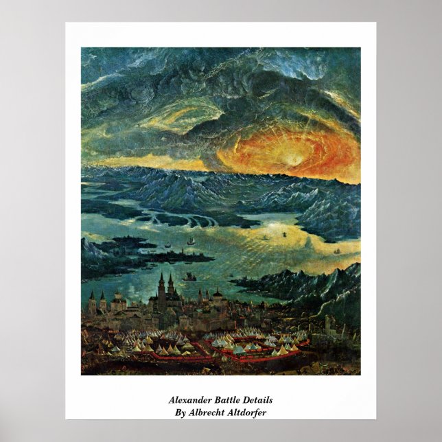 Alexander Battle Details von Albrecht Altdorfer Poster (Vorne)