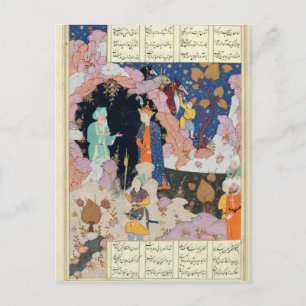 Alexander besichtigt einen Einsiedler Postkarte