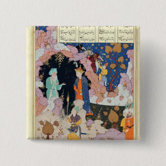 Alexander besucht einen Einsiedler Button (Vorderseite)