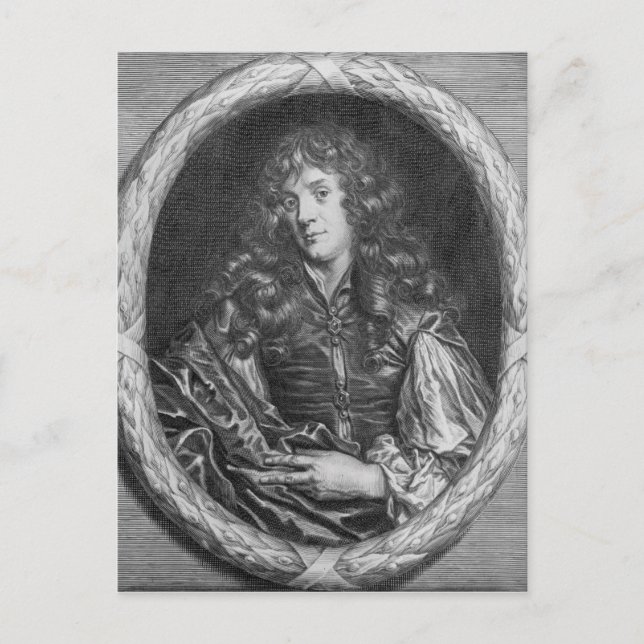 Alexander Browne, Gravur von Pieter de Jode Postkarte (Vorderseite)