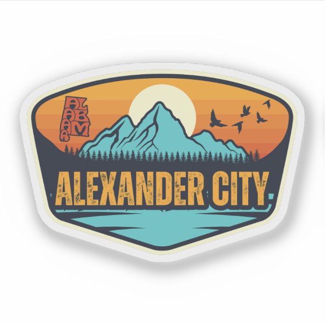 Alexander City, Alabama Aufkleber (Vorderseite)