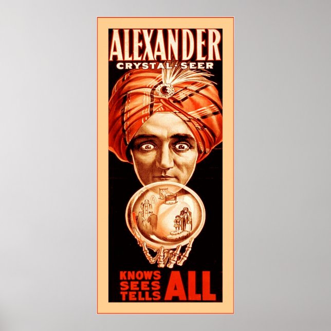 Alexander, Crystal Seer ~ Vintages Magician Poster (Vorne)